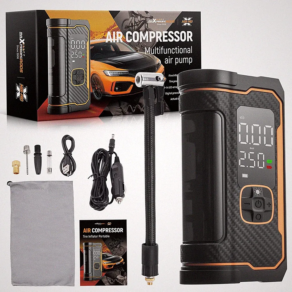 150 PSI Air Compressor Tire Inflator Air Pump For Car Moto Bike Tires Portable