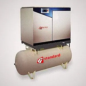 25HP Rotary Screw Air Compressor NEW GSI AIR END 25 hp Tank Mounted 240 Gallon