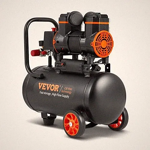 4.8 Gallon Air Compressor, 1.2HP 2.2 CFM@90PSI Oil Free Air Compressor Tank & Ma