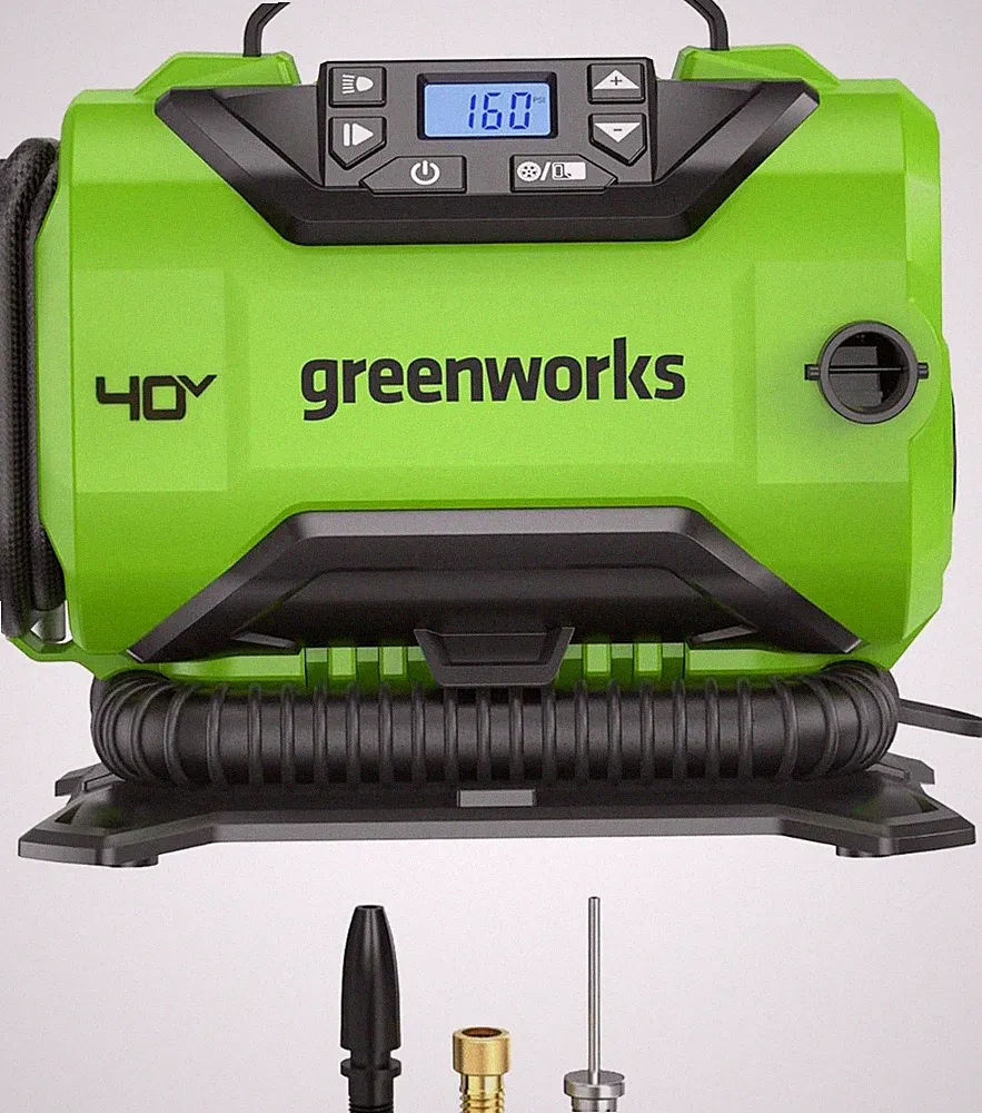 40V Cordless Tire Inflator, 160 PSI Portable Air Compressor for All Vehicles