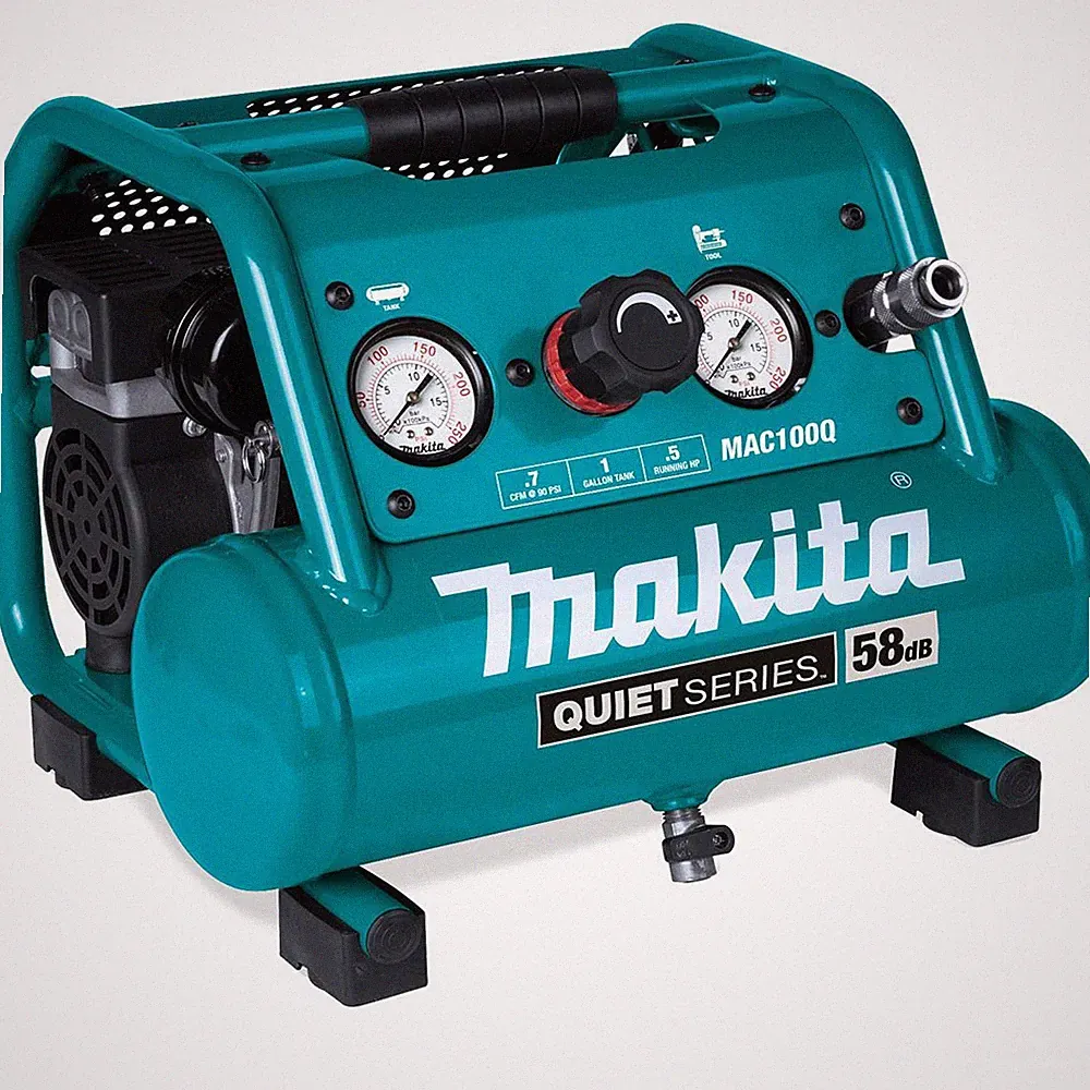 Makita MAC100Q Quiet Series 1/2 HP 1 Gallon Electric Air Compressor