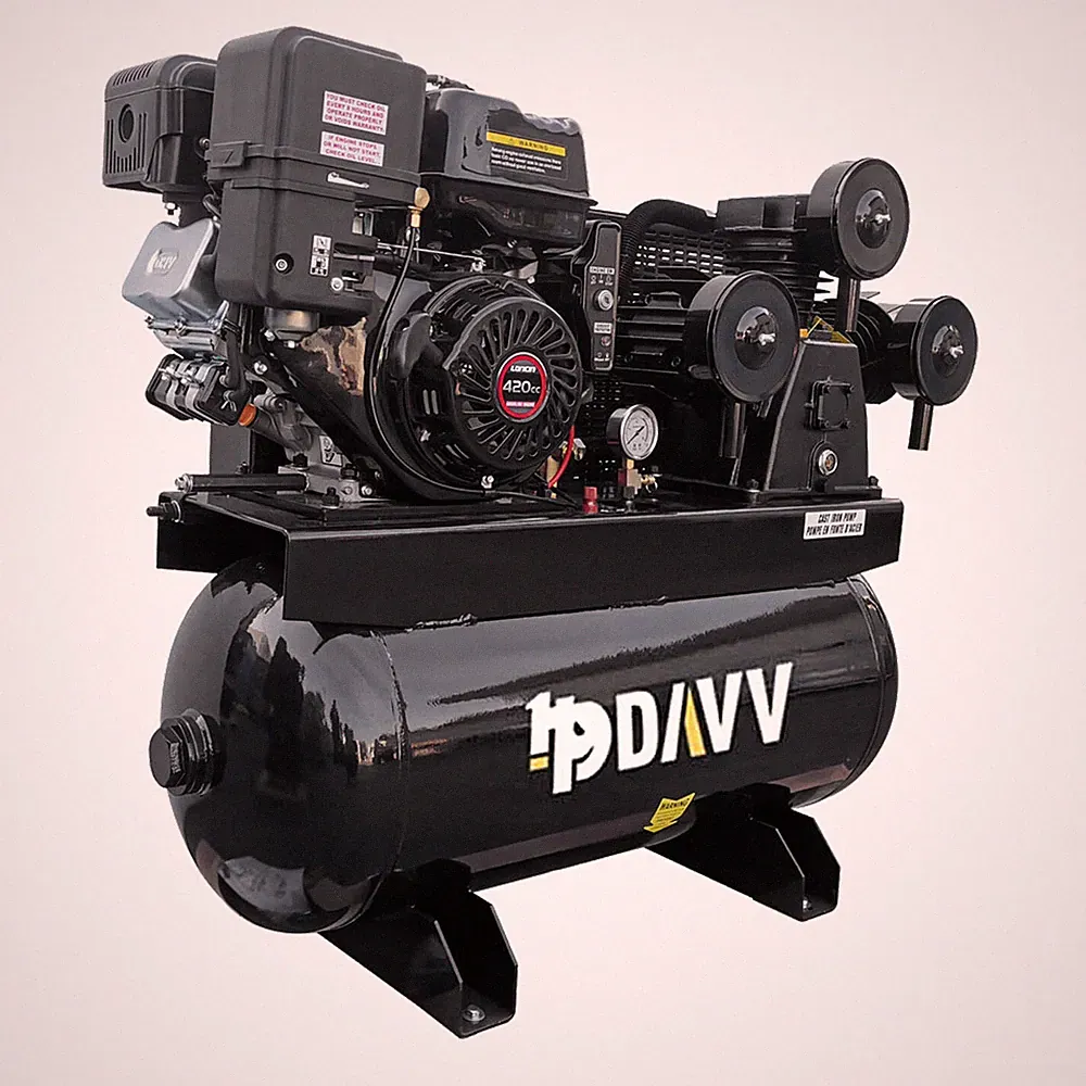 NEW 13HP 35Cfm Piston Gas Air Compressor 125Psi 30 Tank Gallons Truck Mounted
